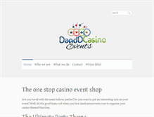 Tablet Screenshot of danddcasinoevents.com